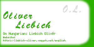 oliver liebich business card