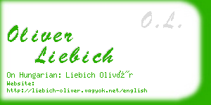 oliver liebich business card